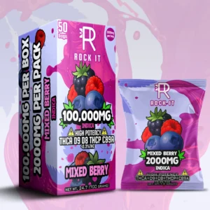 2000MG Mixed Berry THCA – Delta 8 – Delta 9 – THCP – CB9A Box (50 Count)