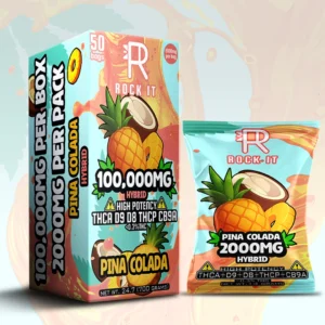 2000MG Pina Colada THCA – Delta 8 – Delta 9 – THCP – CB9A Box (50 Count)